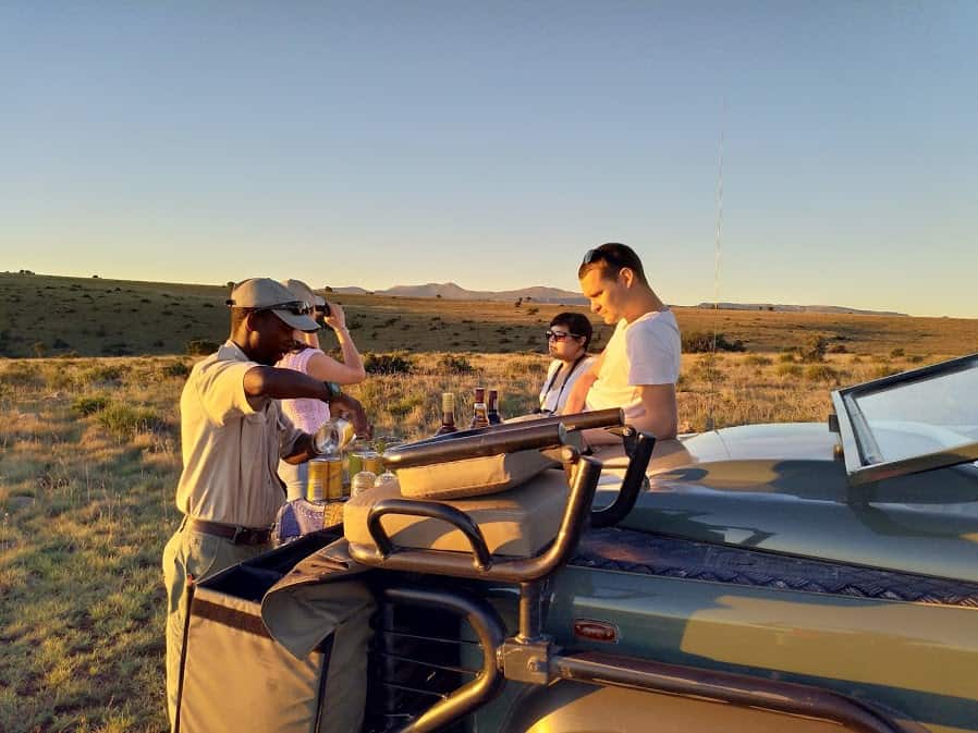 Sundowners on the Samara Mara, Samara Private Game Reserve, Great Karoo, South Africa